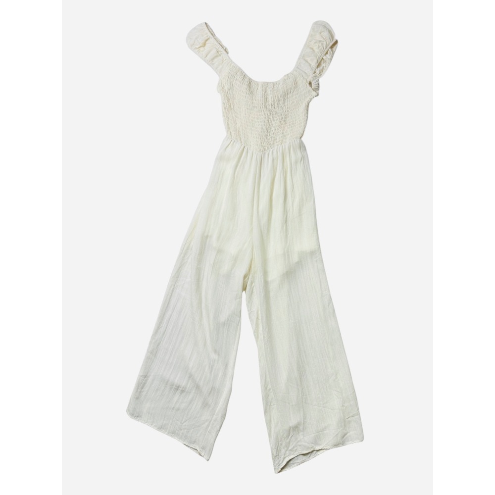 Altr'd State Wide Leg Criss Cross Tie Back Jumpsuit Small